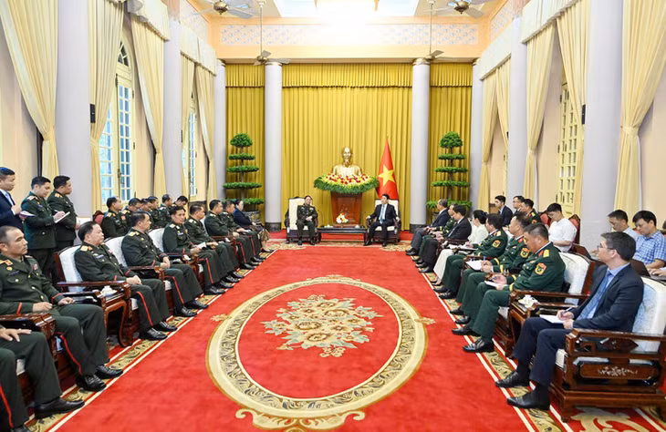 Toàn cảnh buổi tiếp.
