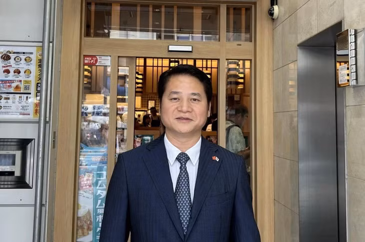 Tham tán thương mại Việt Nam tại Nhật Bản Tạ Đức Minh. (Ảnh: Đại sứ quán Việt Nam tại Nhật Bản)