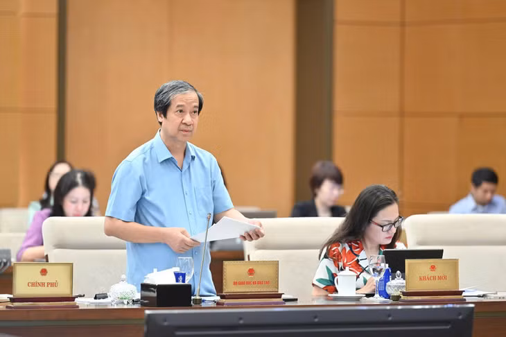 Bộ trưởng Giáo dục và Đào tạo Nguyễn Kim Sơn. (Ảnh: DUY LINH)