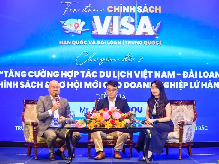 Tọa đàm chuyên đề về Chính sách visa Hàn Quốc và Đài Loan (Trung Quốc) diễn ra sáng 23-8, tại TP.HCM - Ảnh: THẢO THƯƠNG
