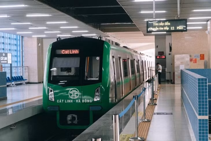 Tuyến metro Cát Linh - Hà Đông - Ảnh: PHẠM TUẤN