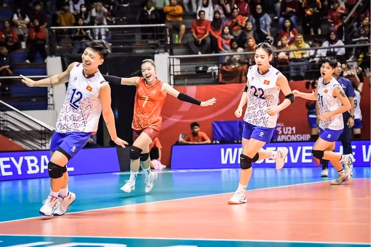 Tuyển bóng chuyền nữ U21 Việt Nam đã có 2 chiến thắng tại Giải U21 thế giới - Ảnh: FIVB