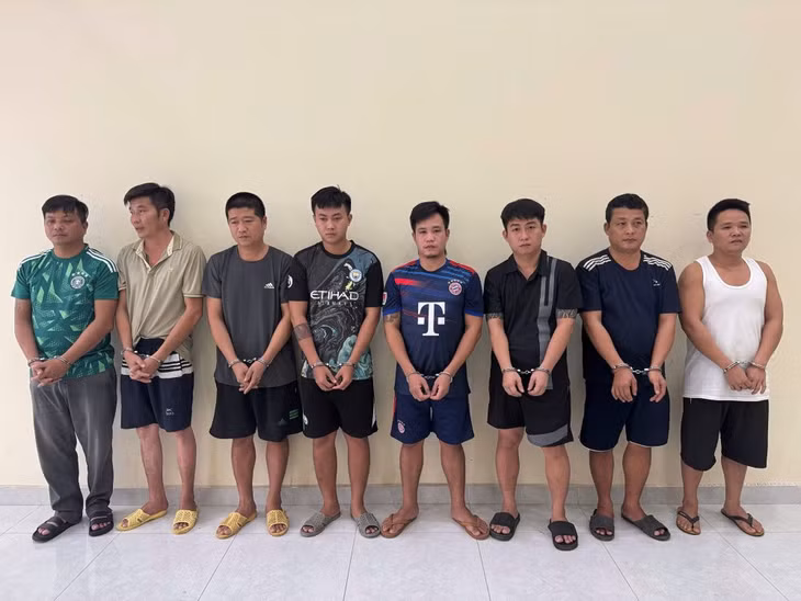 Các đối tượng bị khởi tố, bắt tạm giam. Ảnh: Công an