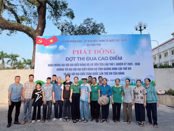 HND xã Tiên Yên tham gia Lễ phát động đợt thi đua cao điểm chào mừng Đại hội Đảng bộ xã lần thứ I, nhiệm kỳ 2025-2030. Ảnh: HND cung cấp.