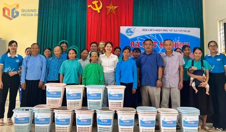 Mô hình “Chi hội Phụ nữ sống xanh” của Hội LHPN xã Vô Ngại (huyện Bình Liêu trước đây). Chụp tháng 4/2025. Ảnh: Vân Anh