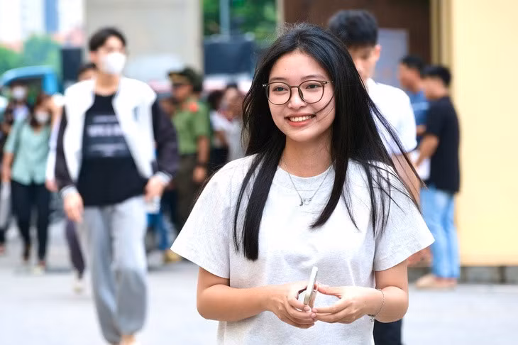 Thí sinh tham dự kỳ thi đánh giá của Bộ Công an năm 2025 - Ảnh: NGUYÊN BẢO
