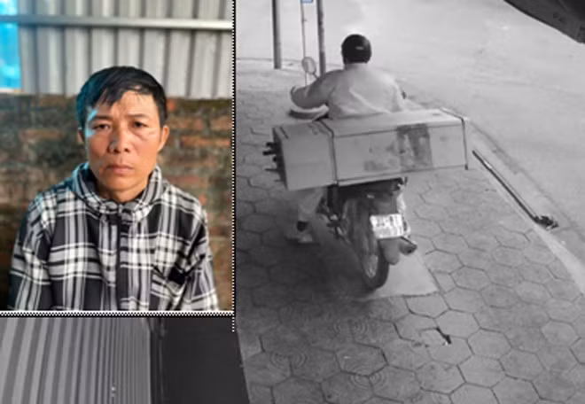 Đối tượng Nguyễn Văn Thiệu liên tiếp gây ra 5 vụ trộm cắp cáp viễn thông. Ảnh: Công an TP Hải Phòng