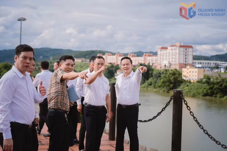 Cục Thương mại TP Phòng Thành Cảng (Trung Quốc) khảo sát tại khu vực Cảng ICD Thành Đạt, phường Móng Cái 3