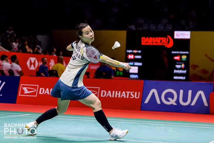 Thùy Linh đã không thể làm nên bất ngờ trước Chen Yu Fei - Ảnh: BADMINTON PHOTO