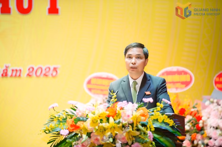 Đồng chí Vũ Văn Diện, Ủy viên Ban Thường vụ Tỉnh ủy, Phó Chủ tịch Thường trực UBND tỉnh Quảng Ninh phát biểu chỉ đạo Đại hội.