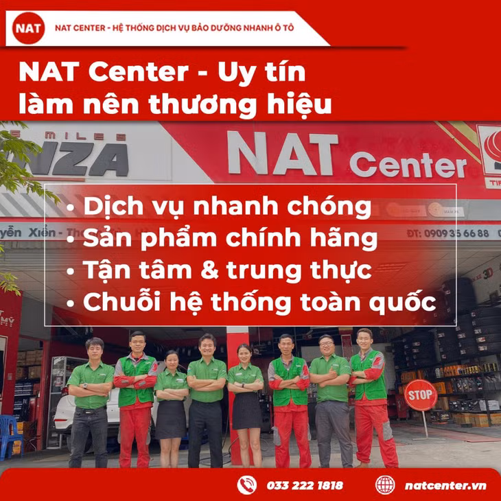 Chất lượng sản phẩm và dịch vụ uy tín làm nên thương hiệu của NAT Center
