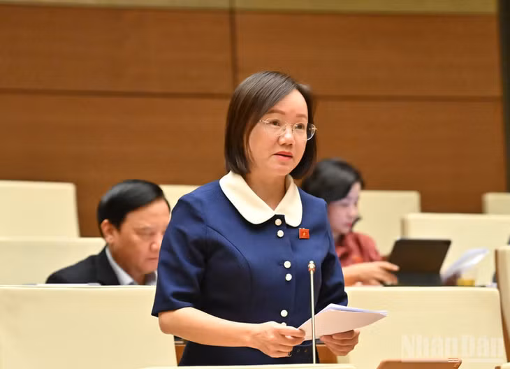 Đại biểu Thái Thị An Chung. (Ảnh: DUY LINH)