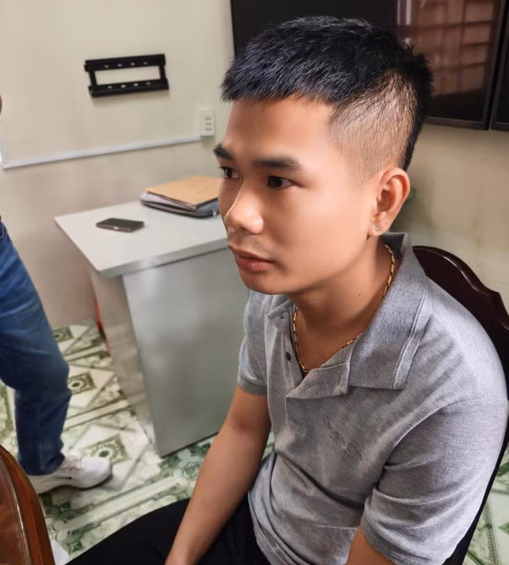 Đối tượng Đỗ Văn Hưng tại Cơ quan điều tra. Ảnh: Công an tỉnh Hưng Yên