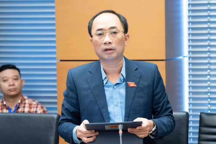 Đại biểu Lê Nhật Thành phát biểu.