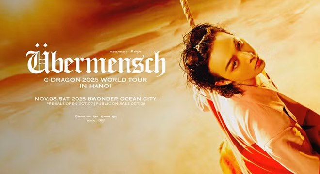 2 đêm concert của G-Dragon sẽ diễn ra tại Hưng Yên vào ngày 8 và 9.11. Ảnh: Ban tổ chức