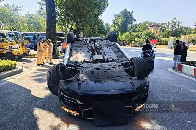 Hiện trường vụ tai nạn. Ảnh: Hà Hiếu