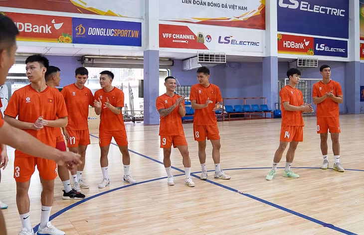 Tuyển futsal Việt Nam chào đón sự trở lại của nhiều trụ cột. Ảnh: VFF