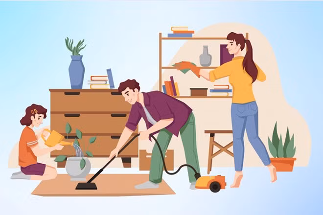 Vai trò của trò chơi và hoạt động chung trong xây dựng gia đình. Đồ họa: Thiện Nhân