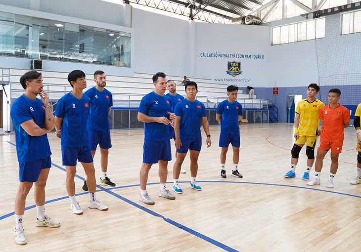 Tuyển futsal Việt Nam hướng tới SEA Games 33 với quyết tâm cao độ. Ảnh: VFF
