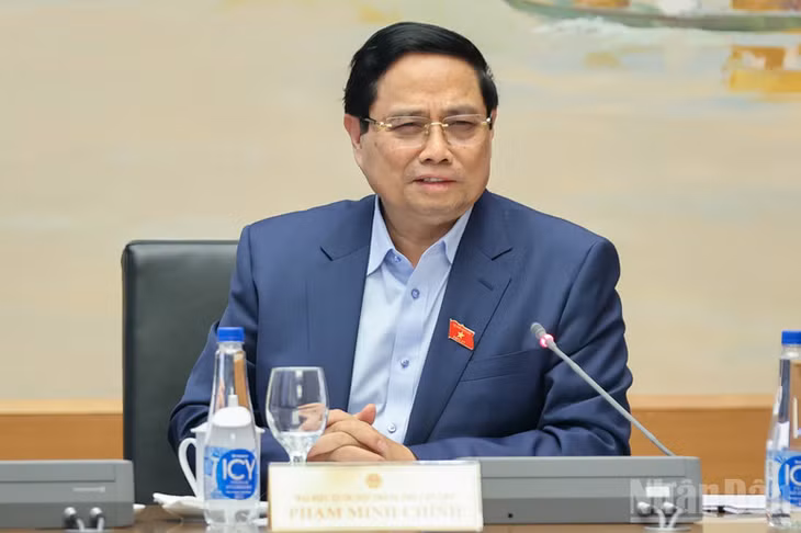 Thủ tướng Chính phủ Phạm Minh Chính phát biểu. (Ảnh: DUY LINH)