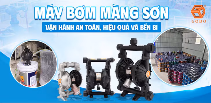 Bơm màng khí nén GODO - Thương hiệu bơm màng giá tốt từ nhà sản xuất ảnh 2 Bơm màng khí nén GODO - Thương hiệu bơm màng giá tốt từ nhà sản xuất ảnh 2
