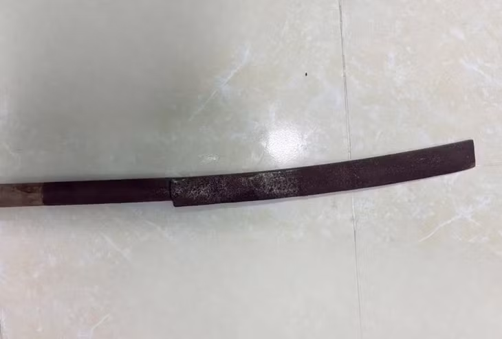 Đặng Thành Duy đã dùng dao tự chế chém hàng xóm vì hát quá giờ quy định, gây ồn ào - Ảnh: HOÀNG ĐÔ