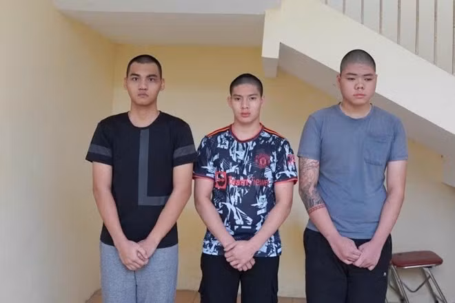 3 đối tượng táo tợn dụ người khác bán xe qua mạng rồi đánh, chích điện khi giao dịch để cướp tài sản. Ảnh: Công an tỉnh Phú Thọ
