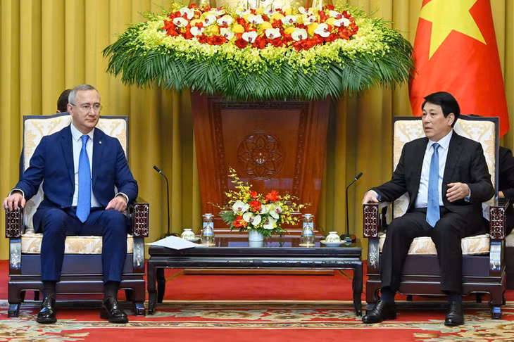 Chủ tịch nước Lương Cường tiếp Thống đốc tỉnh Kaluga, Liên bang Nga.