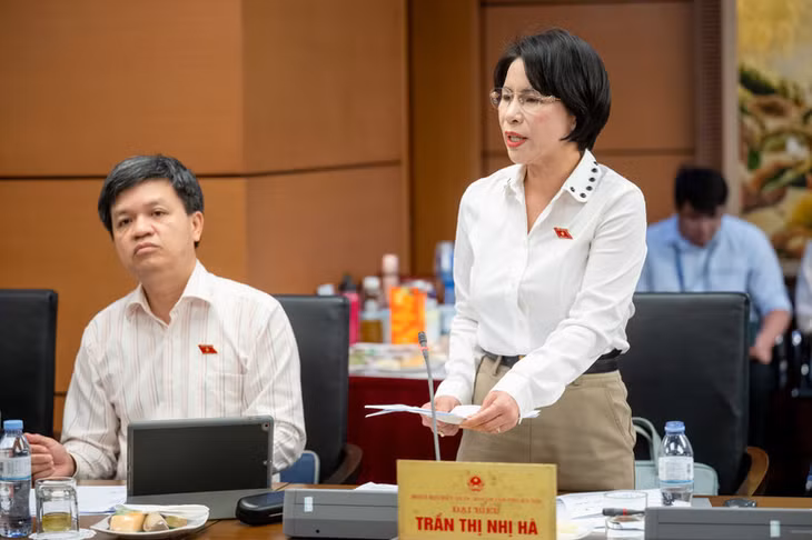 Đại biểu Trần Thị Nhị Hà (Hà Nội). (Ảnh: Media Quốc hội)
