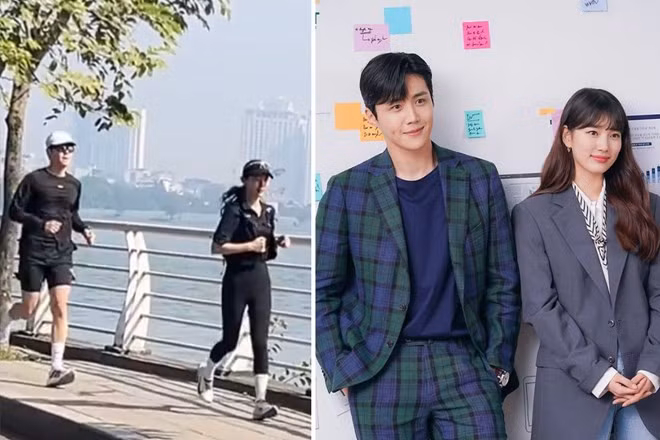 Kim Seon Ho và Suzy đang ở Việt Nam quay phim mới. Ảnh: cắt từ video