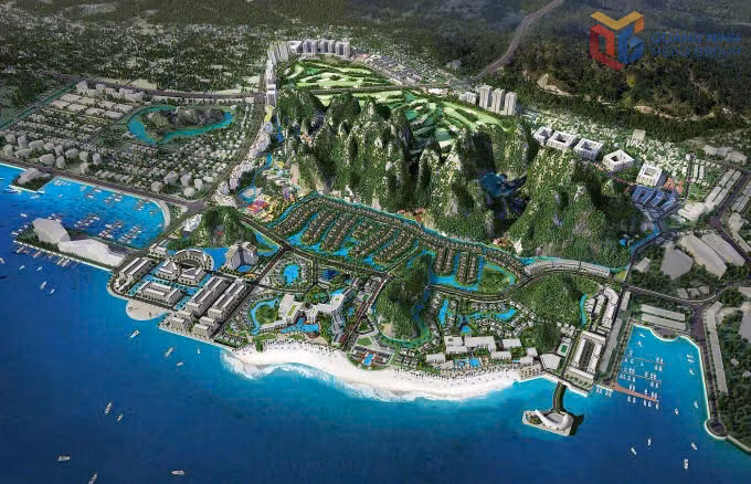 Quy hoạch Tổ hợp dự lịch nghỉ dưỡng - giải trí cao cấp sân golf và khu dân cư Mon Bay Vân Đồn tương tác hoạt động du lịch.