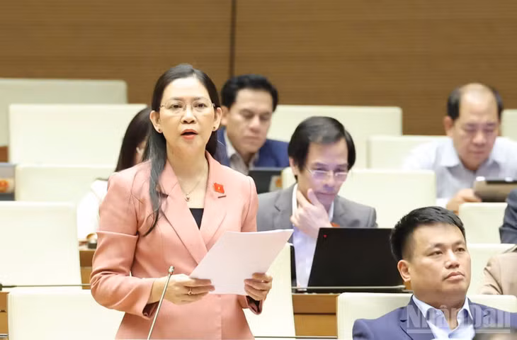Đại biểu Huỳnh Thị Ánh Sương. (Ảnh: DUY LINH)