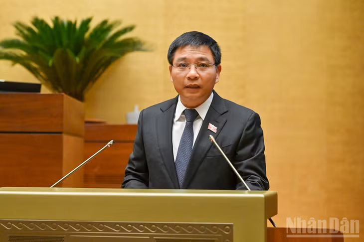 Bộ trưởng Tài chính Nguyễn Văn Thắng. (Ảnh: Thủy Nguyên)