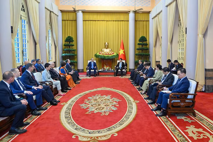 Toàn cảnh buổi tiếp.