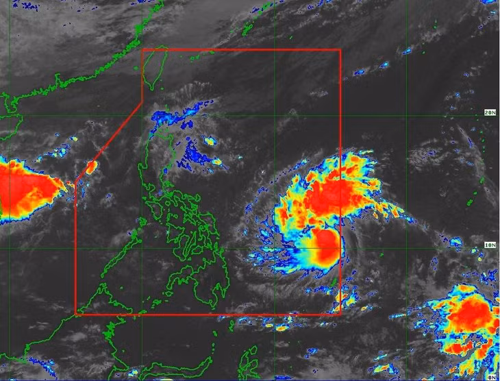 Bão Tino dự kiến gây mưa lớn ở Philippines. Ảnh: PAGASA