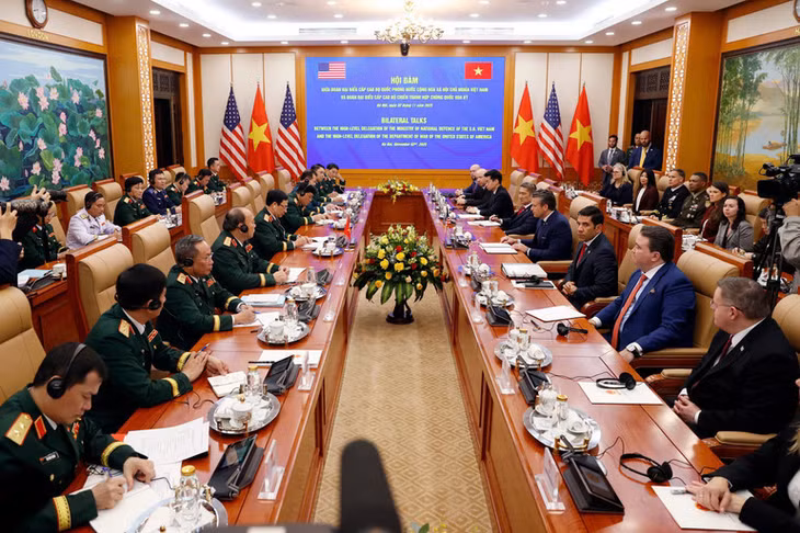 Quang cảnh cuộc hội đàm.