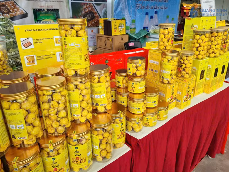 Sản phẩm trà hoa vàng của Quảng Ninh có màu sắc đẹp, vị thơm dịu nhẹ.