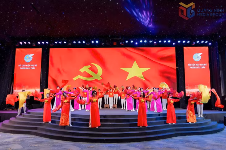 Hội LHPN phường Bãi Cháy tổ chức đồng diễn dân vũ (tháng 8/2025).