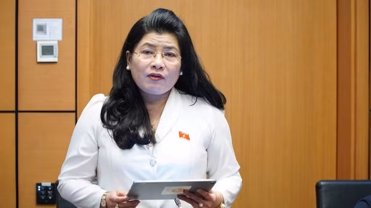 Đại biểu Đàng Thị Mỹ Hương (Đoàn Khánh Hòa). (Ảnh: QH)