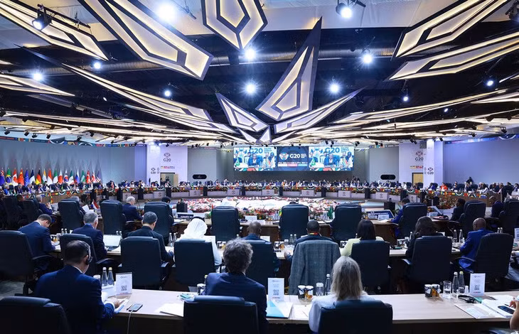 Đây là lần đầu tiên một hội nghị thượng đỉnh G20 được tổ chức tại châu Phi, là sự kiện quan trọng nhất khép lại Năm Chủ tịch G20 2025 của Nam Phi, và đánh dấu việc các nước thành viên G20 đều đã lần lượt giữ vai trò Chủ tịch của cơ chế này - Ảnh: VGP/Nhật Bắc