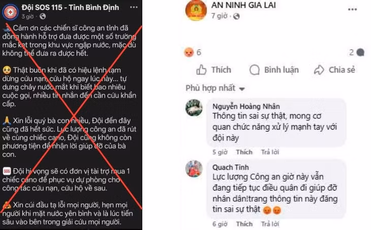 Cơ quan chức năng bác bỏ thông tin không chính xác. Ảnh: Công an