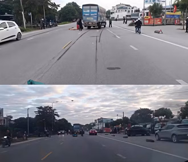 Hiện trường vụ tai nạn. Ảnh: Ban An toàn giao thông TP Hải Phòng