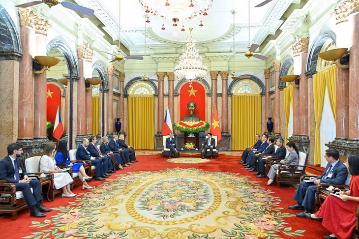 Toàn cảnh buổi tiếp. (Ảnh: Thủy Nguyên)