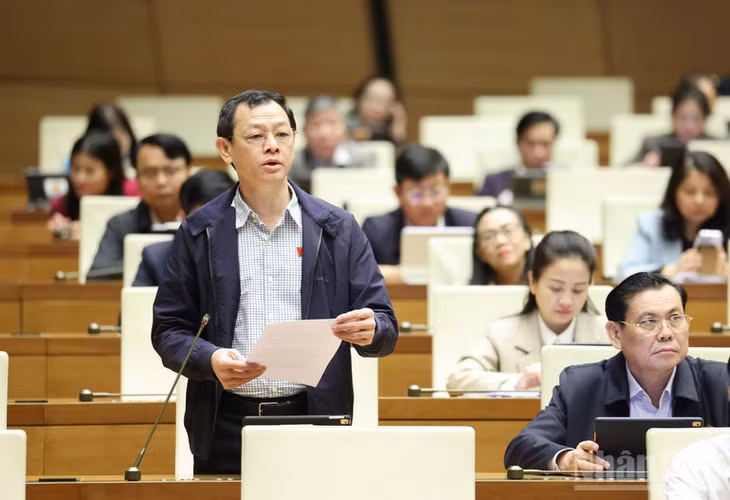 Đại biểu Nguyễn Tri Thức. (Ảnh: DUY LINH)