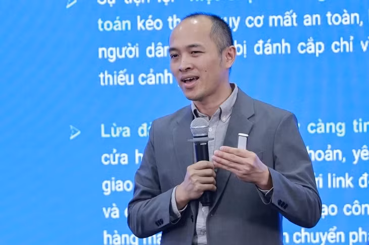 Chuyên gia Vũ Ngọc Sơn - Trưởng Ban Nghiên cứu, Tư vấn, Phát triển công nghệ và Hợp tác quốc tế của Hiệp hội An ninh mạng quốc gia - Ảnh: CHÍ HIẾU