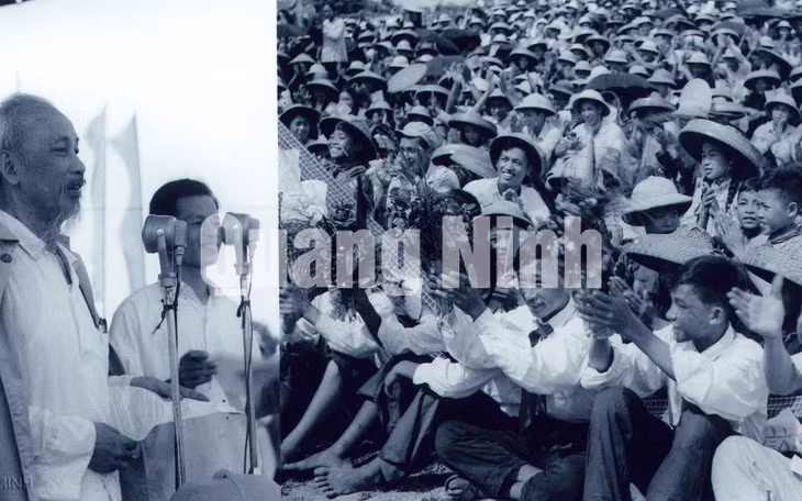 Chủ tịch Hồ Chí Minh nói chuyện với hơn 2000 đồng bào, cán bộ, bộ đội đảo Cô Tô.