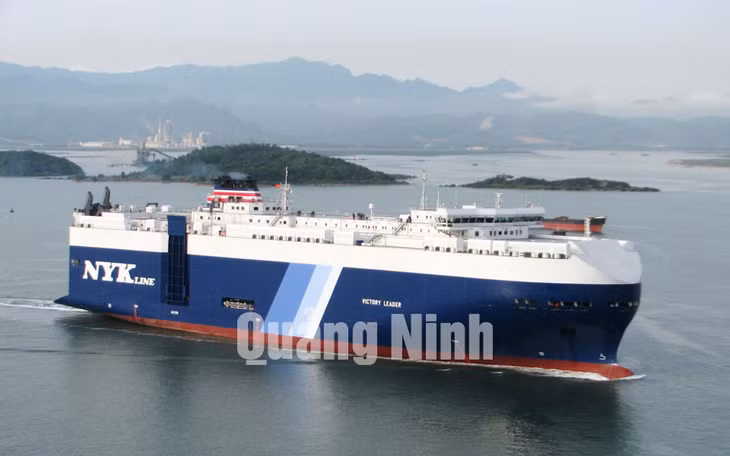 Tàu chở 4.900 xe ô tô xuất khẩu cho Israel năm 2010.