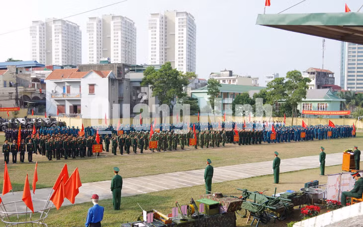 Bộ CHQS tỉnh tổ chức Lễ ra quân huấn luyện 2019. Ảnh: Văn Đảm