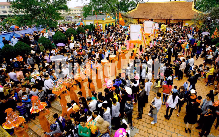 Lễ hội Tiên Công (2-2017). Ảnh: Phạm Học