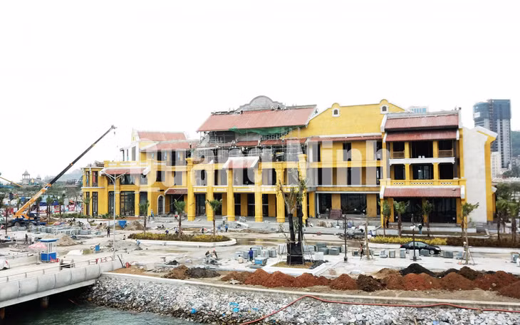 Thi công nhà ga hành khách (11-2018). Ảnh: Đỗ Phương